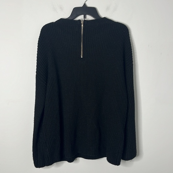 Judy Blue Black Knit V-neck Sweater - Picture 5 of 5